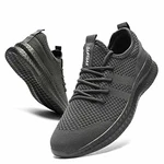 CAIQDM Schuhe Herren Laufschuhe Sneaker Outdoor Sportschuhe Turnschuhe Joggingschuhe Atmungsaktiv Running Shoes Men Walking Schuhe Freizeitschuhe Fitness Schuhe Dunkelgrau
