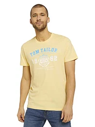 Herren 1027028 Logo T-Shirt, 24309-Pale Banana Yellow, M