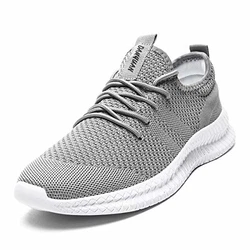 Tvtaop Herren Schuhe Sneaker Laufschuhe Turnschuhe Joggingschuhe Grau