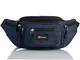 Leoodo Gürteltasche Bauchtasche für Damen & Herren Hüfttasche mit Reißverschluss Bauchbeutel Outdoor Groß Handytasche Geldgürtel für Wandern Fitness Joggen Radfahren, Damen Tasche:Dunkel Blau new