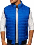 BOLF Herren Weste Bodywarmer Steppweste Funktionsweste Outdoor Freizeit Sport Style [1U1] Blau (1U1)