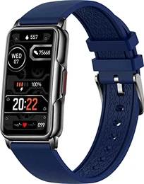 Blau Fitness Tracker Armband Uhr Großes Display 1.47 Voll Touchscreen Schrittzähler Herzfrequenz Blutdruck Schlafmonitor Smartwatch