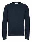 SELECTED HOMME Pullover Schwarz/Weiß/Dunkelblau