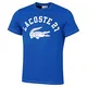 Lacoste Herren TH0061 T-Shirt Rundhals, Männer Logo Tshirt,Print Tee,Regular Fit,Blau,4