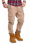 Rello & Reese Herren Cargohose Chino Jeans-Hose JN-3844 Beige (JN-3844)