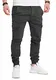 Rello & Reese Herren Cargohose Chino Jogger Jeans-Hose JN-3822 [Schwarz, W32]
