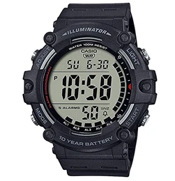 Unisex-Erwachsene Digital Quartz Uhr mit Kunststoff Armband AE-1500WH-1AVEF