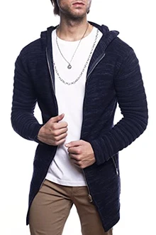 Karl's People Strickjacke mit Kapuze K-115 Karl's People Strickjacke mit Kapuze K-115
