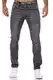 MERISH Jeans Herren Slim Fit Jeanshose Stretch Designer Hose Denim 1509 (32-32, 1509-5 Grau)