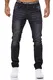 MERISH Jeans Herren Slim Fit Jeanshose Stretch Designer Hose Denim 1509 (32-32, 1509-4 Schwarz)