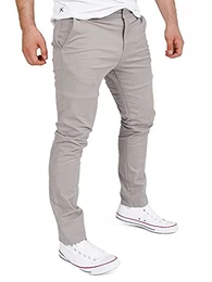 Sfoffhose Männer Business Chino Regular Herren Glenn, Grau (Steeple Gray 171500), W32/L32