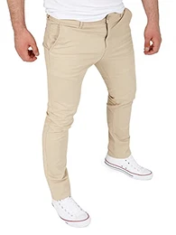 Slim Fit Chino Freizeithose Herren Hose Männer Chinohosen Elegant Glenn Slim Fit, Beige (Light Taupe 161210), W32/L32