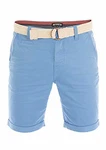 riverso Herren Chino Shorts RIVHenry Gürtel Bermuda Kurze Hose Hellblau/Dunkelblau/Navy/Rot/Grün/Orange/Beige/Grau