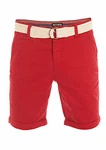 riverso Herren Chino Shorts RIVHenry Gürtel Bermuda Kurze Hose Hellblau/Dunkelblau/Navy/Rot/Grün/Orange/Beige/Grau