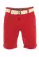 riverso Herren Chino Shorts RIVHenry Gürtel Bermuda Kurze Hose 98% Baumwolle Hellblau Dunkelblau Navy Rot Grün Orange Beige Grau w30 - w42 (W 32, Middle Red)