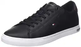 Herren Sneakers Essential Leather Detail Vulc, Schwarz (Black), 43