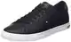 Tommy Hilfiger Herren Sneakers Essential Leather Detail Vulc, Schwarz (Black), 43