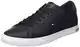 Tommy Hilfiger Herren Sneakers Essential Leather Detail Vulc, Schwarz (Black), 41