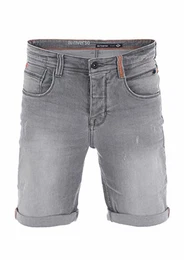 Herren Jeans Shorts RIVTom Kurze Hose Regular Fit Denim Short 99% Baumwolle Bermuda Grau Hellblau Blau w30 w31 w32 w33 w34 w36 w38 w40 w42, Größe:W 32, Farbe:Grey Denim (G104)