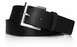 Gürtel für Herren und Damen Echtes Leder 4 cm breit 40 mm Herrengürtel Damengürtel Ledergürtel Jeansgürtel Kürzbar Men's and women's leather belt Schwarz 40mm, 120