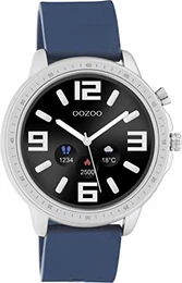 Smartwatch Unisex Fitnessuhr 45mm mit 20mm Silikonarmband für Damen und Herren Fitness Armbanduhr mit Schrittzähler Fitnesstracker Sportuhr für iOS & Android