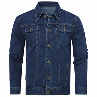 Allthemen Jeansjacke Herren Denim Jacket Trucker Jacke Übergangsjacke für Männer Freizeitjacke (#8118, #801)