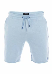 riverso Herren Sweat Short RIVMax Kurze Sweatshorts Bermuda Sommer Sport Shorts Light Blue