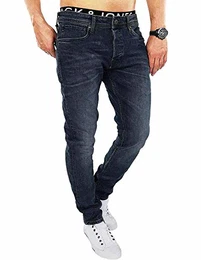 Herren Slim/Straight Fit Jeans Tim Original AGI 010 (33W / 34L, Dark Blue Denim)