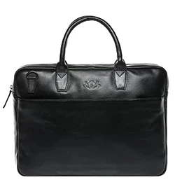 Laptoptasche echt Leder Boston groß Businesstasche 17 Zoll Laptop Umhängetasche Aktentasche Laptopfach Herren Damen schwarz