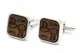 NaturSchatulle Manschettenknöpfe Herren Holz Gravur Individuell Unendlichkeit 1 Paar Silber Manschettenknopf Eckig Hochzeit Anzug Männer Cufflinks Men