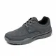 PAMRAY Freizeitschuhe Herren Sneaker Mesh Halbschuhe Leicht Slip on Walkingschuhe Segelschuhe Atmungsaktiv Sportschuhe Straßenlaufschuhe Grau 43