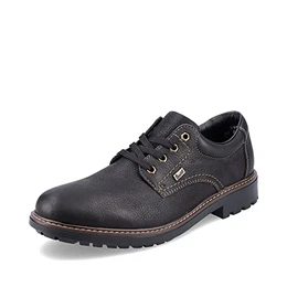 Herren Bequemschuhe B4610, Männer Schnürschuhe, wasserabweisend, riekerTEX,bequem,Schnuerschuhe,Schnuerer,Low-tie,schwarz (00),41 EU / 7.5 UK