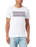 JACK & JONES Herren Logo Tee SS O-Neck 5er-Pack White/Detail:PLAY2