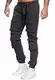 OneRedox Herren Chino Pants Jeans Joggchino Hose Jeanshose Skinny Fit Modell H-3406 Antrazit 32