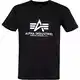 ALPHA INDUSTRIES Basic Logo T-Shirt (M, Black)