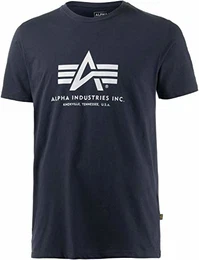 ALPHA INDUSTRIES Basic Logo T-Shirt (M, rep.Blue)
