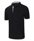 KTWOLEN Herren T-Shirt Kurzarm Shirt mit Grandad-Ausschnitt Baumwolle Kurzarmshirt Shirt Kontrastfarbene Slim Fit
