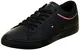 Tommy Hilfiger Herren Vulcanized Sneaker Essential Leather Schuhe , Schwarz (Black), 40 EU