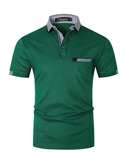 GNRSPTY Herren Poloshirts Kurzarm Polohemd Golf Grün GNRSPTY Herren Poloshirts Kurzarm Polohemd Golf Grün