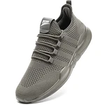 GHFKKB Laufschuhe Herren Turnschuhe Joggingschuhe Leichtgewichts Sneaker Tennisschuhe Fitness Trainingsschuhe Atmungsaktiv Sportschuhe Walking Schuhe Grau