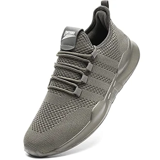 GHFKKB Laufschuhe Herren Turnschuhe Joggingschuhe Leichtgewichts Sneaker Tennisschuhe Fitness Trainingsschuhe Atmungsaktiv Sportschuhe Walking Schuhe Grau