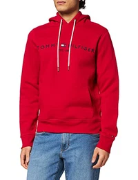 Herren Logo Hoody Kapuzenpullover, Blazer Red, M
