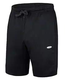 Kurze Hose Herren I Herren Shorts I Bermuda Shorts Herren mit Seitentaschen - Tunnelzug I Herren Shorts für Heim und Freizeit Schwarz Gr. M