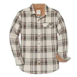 ® Flanellhemd Herren Kariert Flanellhemden Langarm Casual Button Down Freizeithemd Mit Brusttasche Normal Passform