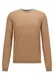 BOSS Herren Ritom S22 Pullover aus Bio-Baumwolle mit geschwungenem Logo und Kontrast-Details
