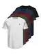 JACK & JONES Herren Jprblabrody Tee Crew Neck 5pk Mp T Shirt, Navy Blazer, XL EU