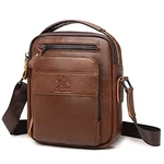 BAIGIO Umhängetasche Herren Leder Schultertasche Vintage Crossbody Bag Messenger Herrentasche Rotbraun