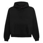 Prohibited Blanks einfarbiger Basic Oversized Hoodie Premium Herren & Damen Kapuzenpullover (Unisex) Schwarz
