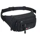 AirZyx wasserdichte Gürteltasche Bauchtasche Damen Herren Multifunktionale Hüfttasche mit Reißverschluss Geeignet für Reise Wanderung und Alle Outdoor-aktivitäten Schwarz