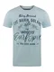 riverso Herren T-Shirt RIVLeon Rundhals O-Neck Kurzarm Tee Shirt Mit Print Regular Fit 100% Baumwolle Blau M, Größe:M, Farbe:Hellblau (OJD)